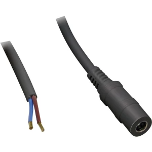 TRU COMPONENTS Niskonaponski priključni kabel Niskonaponski konektor-Slobodan kraj 5.5 mm 2.5 mm 2.50 m 100 ST slika
