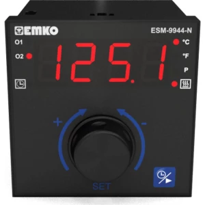 Emko ESM-9944-N.2.20.0.1/01.00/1.0.0.0 2-točkovni, p, pi, pd, pid termostat Pt100, J, K, R, S -200 do 1700 °C relej 7 A, slika