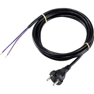 Sygonix SY-5043456 struja priključni kabel crna 3.00 m slika