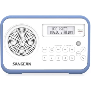 DAB+ (1012) Prijenosni radio Sangean DPR-67 UKW Funkcija punjenja baterije Bijela, Plava boja slika