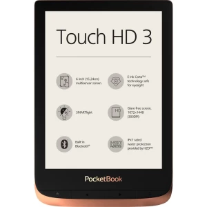 PocketBook Touch HD 3 eBook-čitač 15.2 cm (6 ") Bakrena, Crna slika