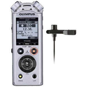 Olympus digitalni diktafon LS-P1 Lavalier Kit Vrijeme snimanja (maks.) 123 h srebrna slika