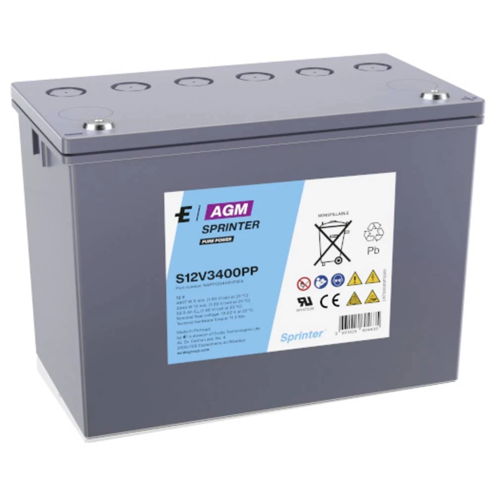 Exide S12V3400PP olovni akumulator olovno-koprenasti 92.8 Ah 12 V 1 kom. slika