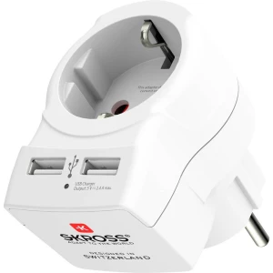 Skross 1500282 međuutikač s USB bijela slika