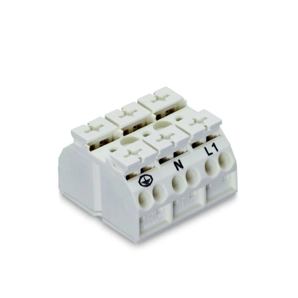 WAGO 862-1633 stezaljka za priključivanje uređaja opružna stezaljka bijela 250 St. slika