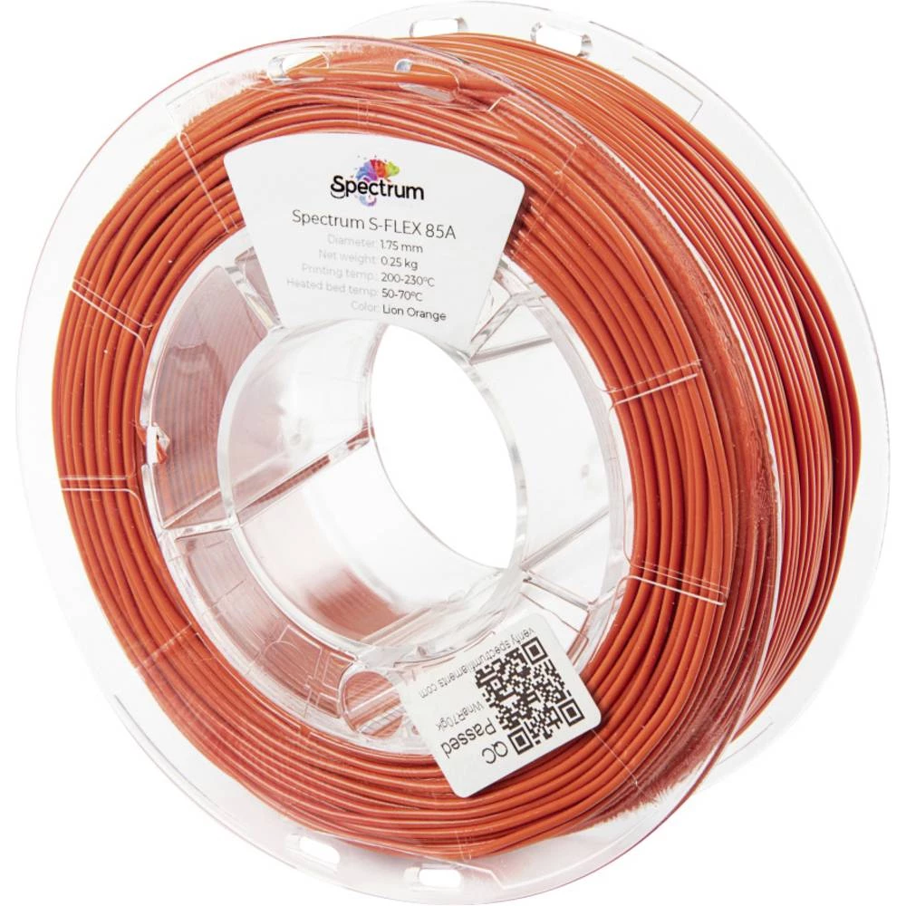 Spectrum Filaments 80569 S-Flex 85A 3D pisač filament fleksibilni filament fleksibilan, kemijski otporan, otporan na uda slika