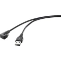 Renkforce USB kabel USB 2.0 USB-A utikač, USB-Micro-B utikač 1.00 m crna slika