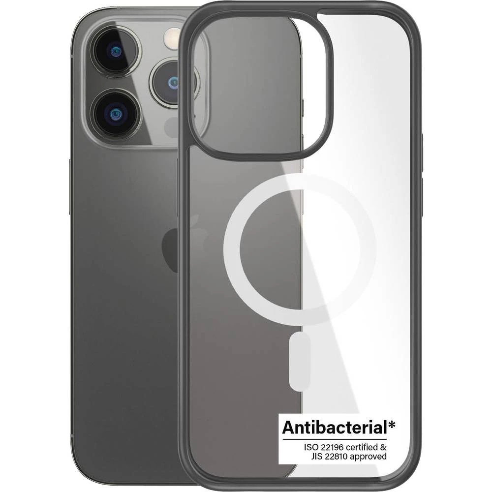 PanzerGlass MagSafe ClearCase stražnji poklopac za mobilni telefon Apple iPhone 14 Pro prozirna, crna slika