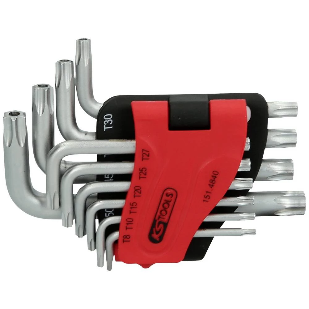 KS Tools 151.4840 TX komplet kutnih odvijača TB 8, TB 10, TB 15, TB 20, TB 25, TB 27, TB 30, TB 40, TB 45, TB 50 10-dije slika