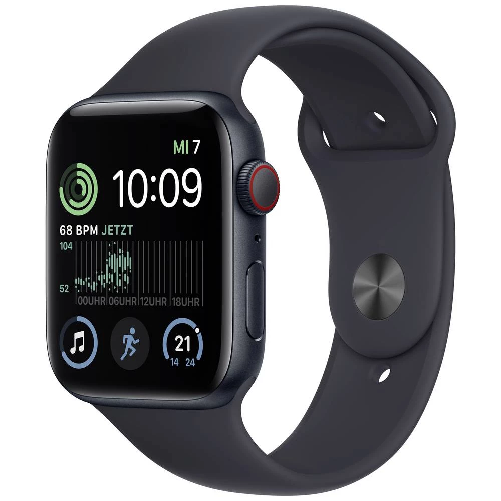 Apple Watch SE GPS + Cellular 44mm Midnight Aluminium Case with Midnight Sport Band - Regular Apple Watch SE (2. Generation) Apple Watch  44 mm  ponoć slika