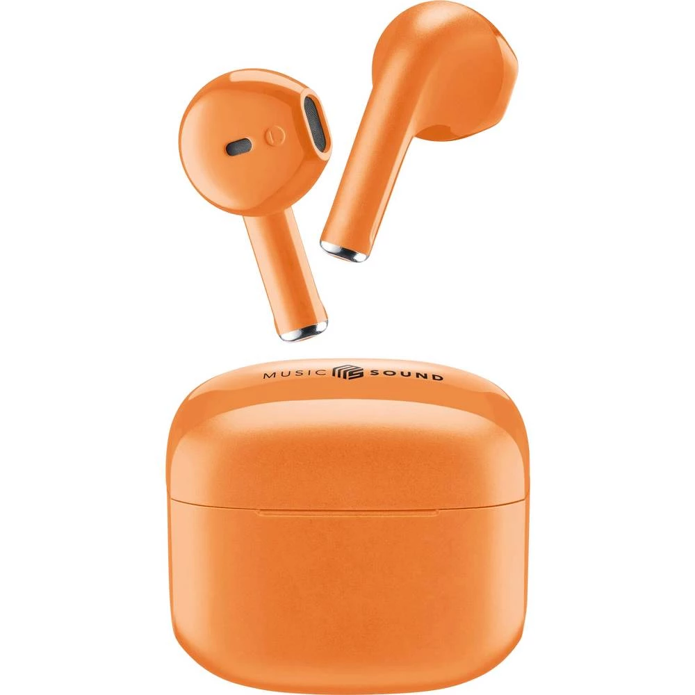 Cellularline In Ear Headset Bluetooth®, bežični narančasta kutija za punjenje slika