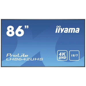Iiyama ProLite LH8642UHS-B3 Digital Signage zaslon Energetska učinkovitost 2021: G (A - G) 217.4 cm 85.6 palac 3840 x 2160 Pixel 18/7 slika