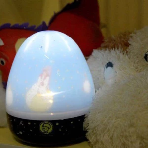 Niermann 80056 LED noćno svjetlo s projektorom i glazbenom kutijom Ovalan Mali princ LED Bijela, Plava boja slika