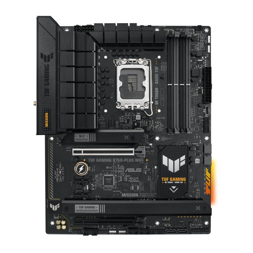 ASUS TUF Gaming B760-Plus WIFI, Intel, LGA 1700, Intel® Celeron®, Intel® Core™ i3, Intel® Core™ i5, Intel® Core™ i7, Intel® Core™ i9, LGA 1700, DDR4-SDRAM, 128 GB Asus TUF Gaming B760-Plus WIFI mat... slika