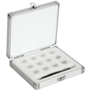 Kern Aluminijska kutija za utege 313-010-600, za nominalne vrijednosti 1 mg - 500 mg, za klase E1 - M2, za dizajn frakc slika