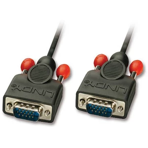 LINDY 31440 VGA priključni kabel [1x muški konektor vga - 1x muški konektor vga] crna  1.00 m slika