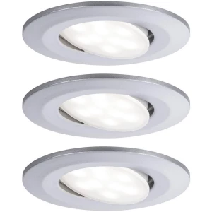 LED ugradno svjetlo za kupaonicu 3-dijelni komplet 19.5 W Neutralno-bijela Paulmann 99933 Calla Krom (mat) boja slika