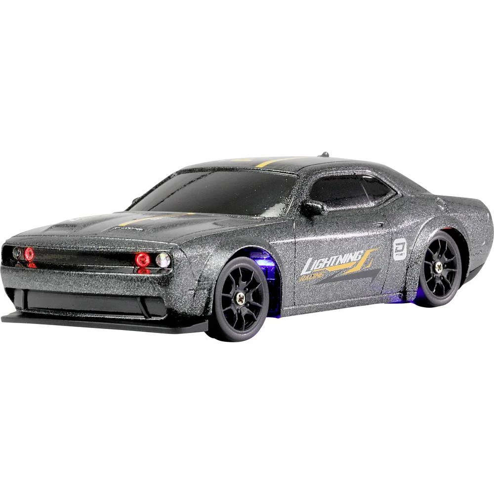 Amewi Drift Sport Muscle Car siva s četkama 1:43 RC model automobila sportski automobil pogon na sva četiri kotača (4wd) slika