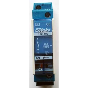 Sklopni relej 1 ST Eltako R12-100-24V DC Nazivni napon: 24 V Prebacivanje struje (maks.): 8 A 1 zatvarač slika