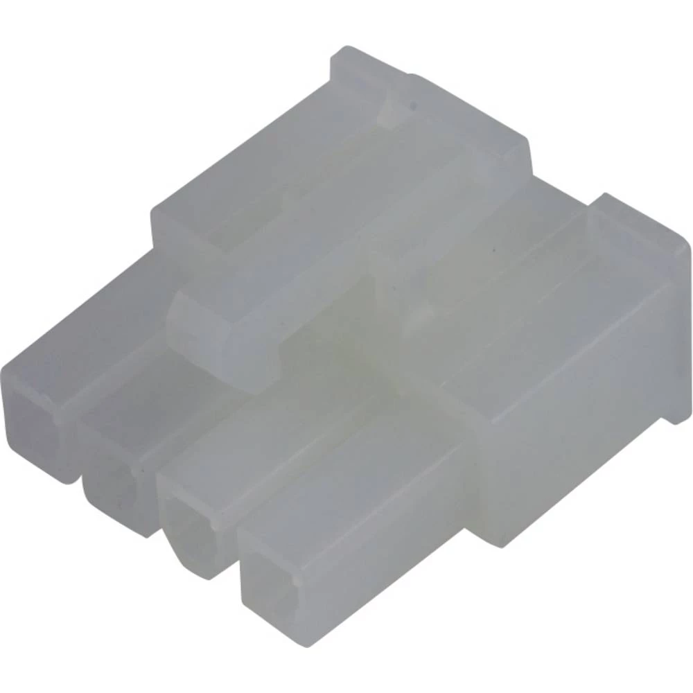 Molex 39014040 Mini-Fit Jr. Receptacle Housing, Single Row, 4 Circuits, UL 94V-2, Natural slika