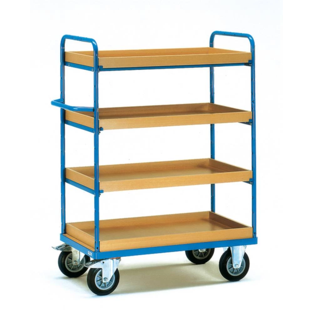 Fetra Hauptartikel 8222 etažna kolica čelik obložen s prahom Opterećenje (maks.): 500 kg briljantno-plava (RAL 5007) boj slika