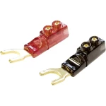 Viljuškasta kabelska stopica 16 mm² Izolirani dio Crna, Crvena (prozirna) BKL Electronic 0103041 2 ST