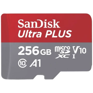 SanDisk microSDXC Ultra PLUS 256GB (A1/UHS-1/Cl.10/160MB/s) + Adapter microsdxc kartica 256 GB A1 Application Performance Class, UHS-Class 1, Class 10 UHS-I slika