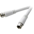SAT priključni kabel [1x F-utikač - 1x F-utikač] 7.50 m 90 dB bijeli SpeaKa Professional slika