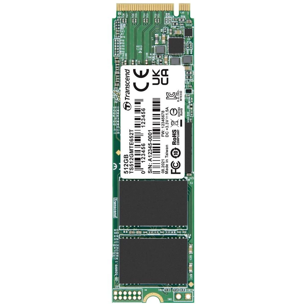 Transcend MTE652T 512 GB unutarnji M.2 PCIe NVMe SSD 2280 PCIe nvme 3.0 x4 industrijsko TS512GMTE652T slika