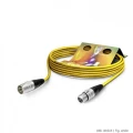 Hicon SGHN-0300-GE XLR priključni kabel [1x XLR utičnica 3-polna - 1x XLR utikač 3-polni] 3.00 m žuta slika