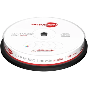 CD-R Audio prazan Primeon 2761111 10 ST Vreteno Za tiskanje slika
