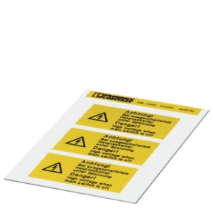Znak upozorenja Pažnja Samoljepljiva folija (Š x V) 74 mm x 37 mm DIN 61010-1 1 ST slika