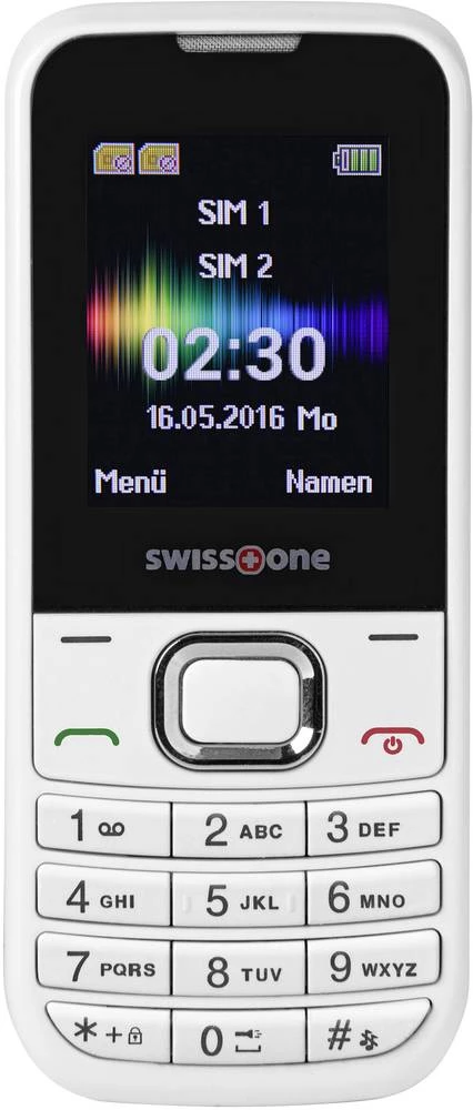 swisstone SC 230 Dual SIM mobilni telefon Bijela slika