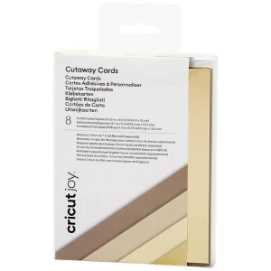 Cricut Joy™ Cutaway Cards set kartica smeđa boja, svijetlosmeđa, bež boja, zlatna slika