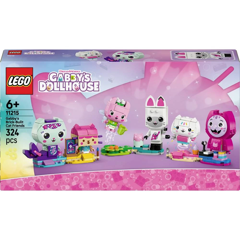 11215 LEGO® Gabby’s Dollhouse Gabbyna kućica za lutke Gabbyni prijatelji mačke napravljeni od LEGO kockica (11215) slika