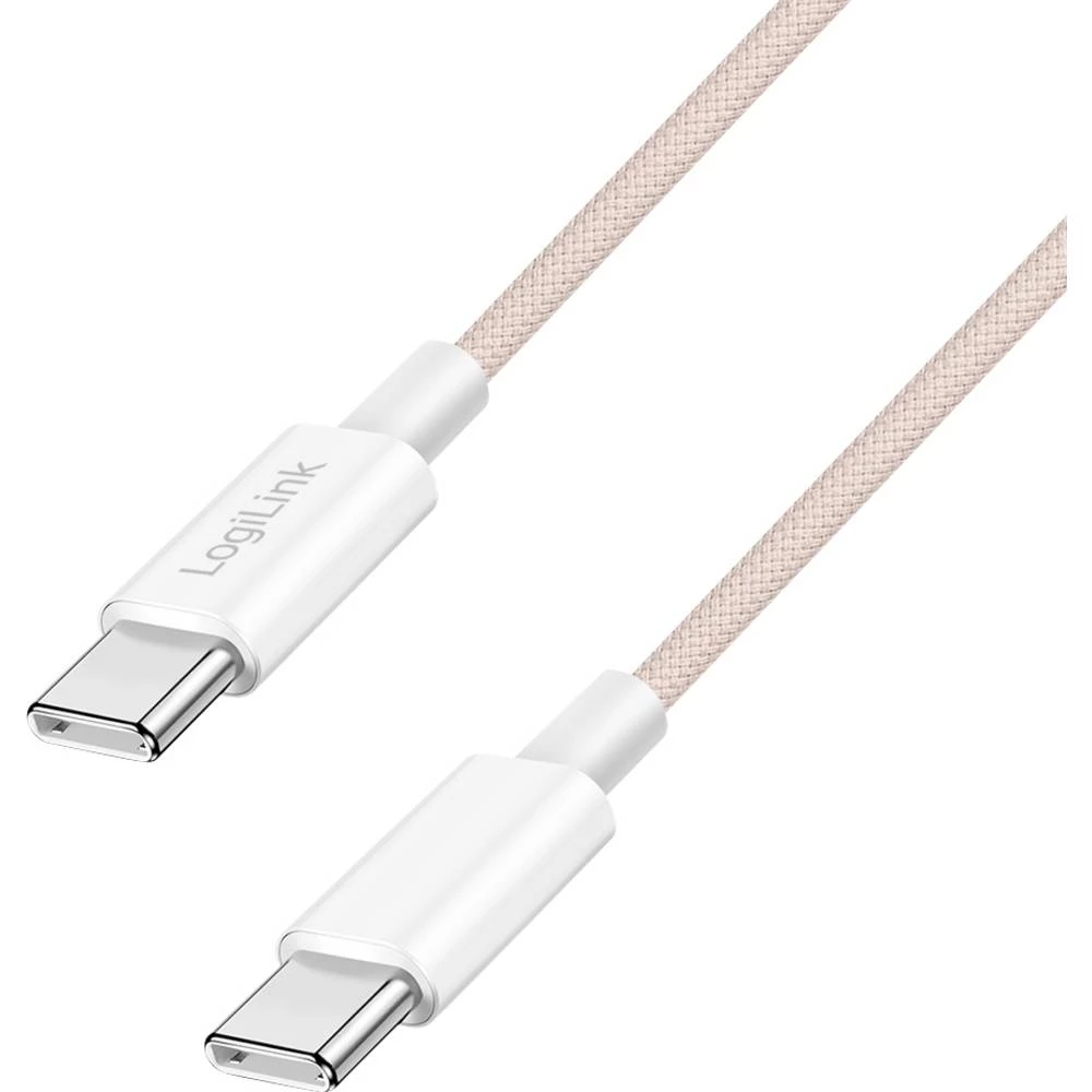 LogiLink USB-C kabel USB 2.0 USB-C® utikač 1 m ružičasta CU0344 slika