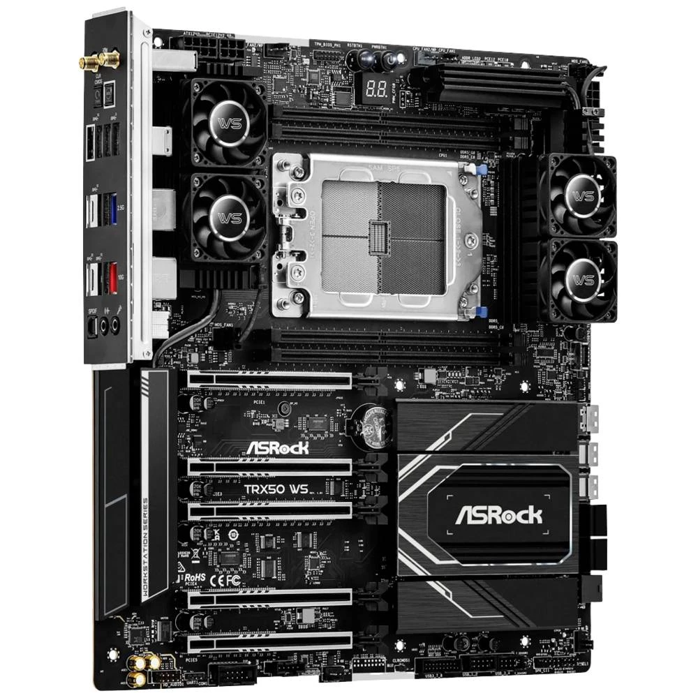 ASRock TRX50 WS matična ploča Baza #####AMD sTR5 Faktor oblika (detalji) E-ATX Set čipova matične ploče AMD® TRX50 slika
