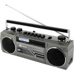 soundmaster SRR70TI prijenosni kasetofon MP3 funkcija snimanja, uklj. mikrofon, funkcija alarma siva