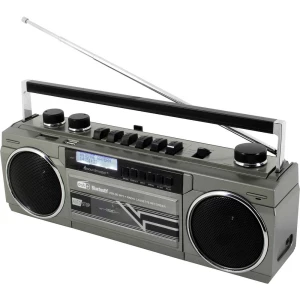 soundmaster SRR70TI prijenosni kasetofon MP3 funkcija snimanja, uklj. mikrofon, funkcija alarma siva slika