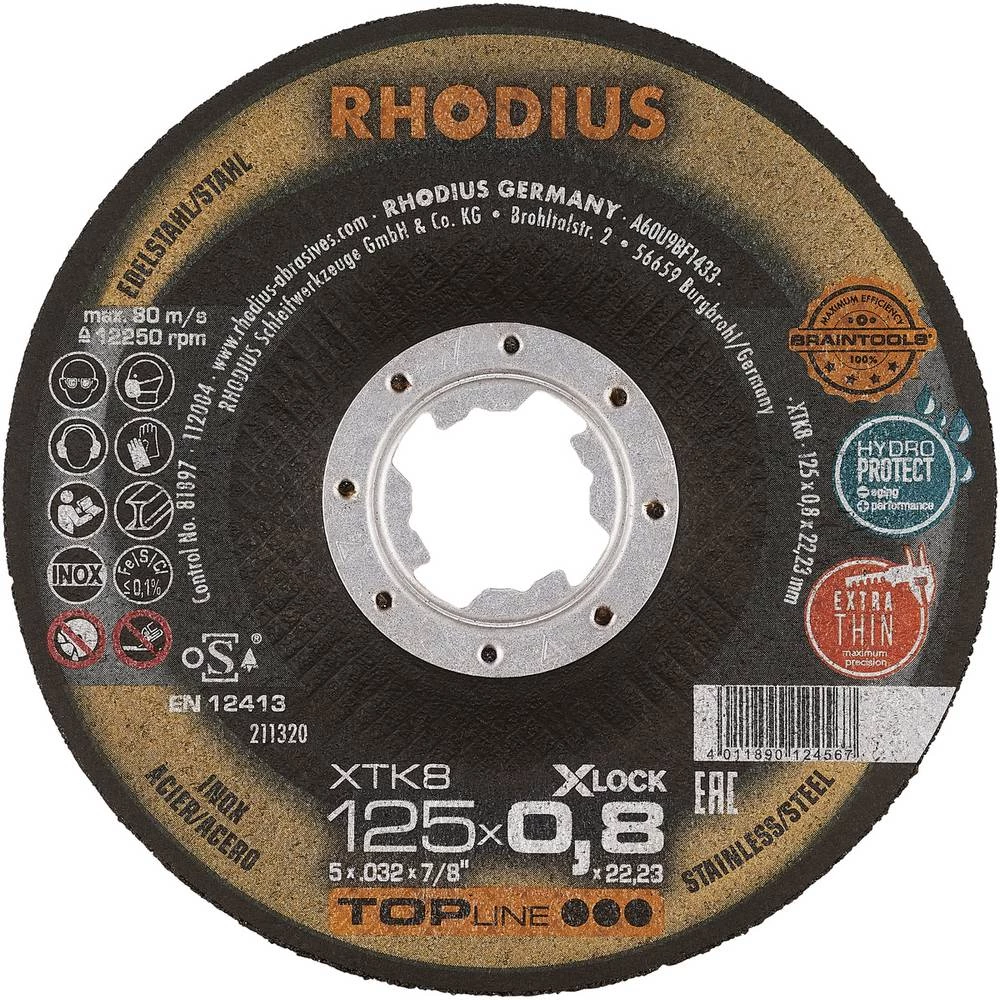 Rhodius XTK8 EXACT X-LOCK 211320 rezna ploča 25 kom. nehrđajući čelik, čelik slika