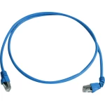 LAN (RJ45) Mreža Priključni kabel CAT 6A S/FTP 2.00 m Plava boja Vatrostalan, Bez halogena Telegärtner