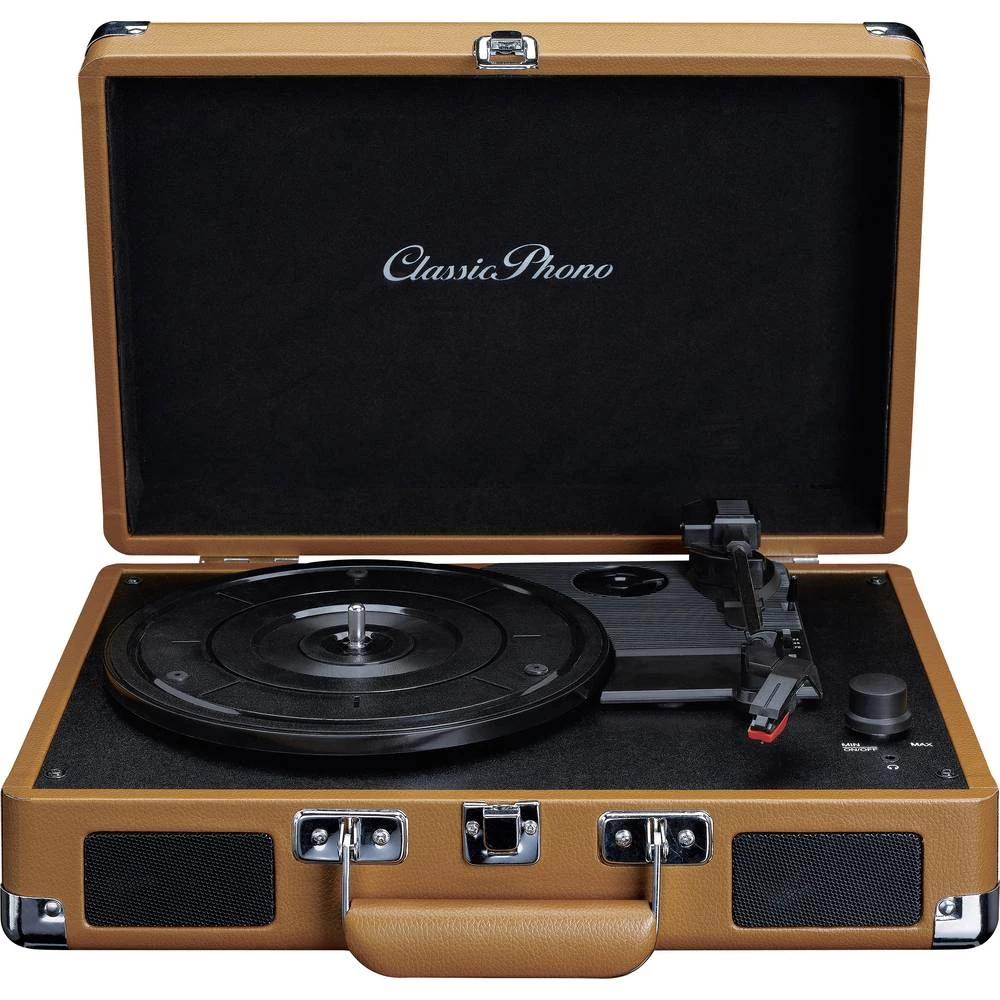 Lenco Classic Phono TT-10BN - Kofferplattenspieler mit Lautsprechern - Braun gramofon slika