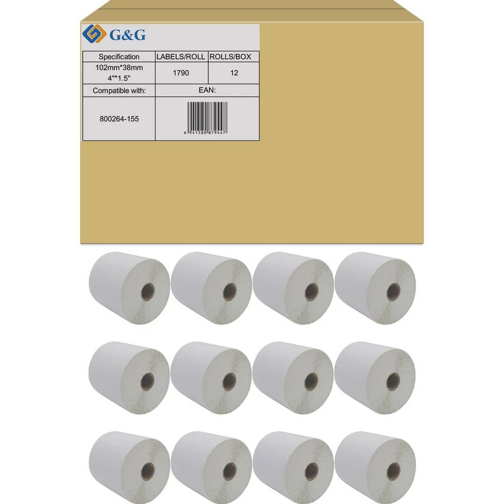 G&G etikete 102 x 38 mm 12 St. ET-Z-G-800264-155 naljepnice za adrese slika