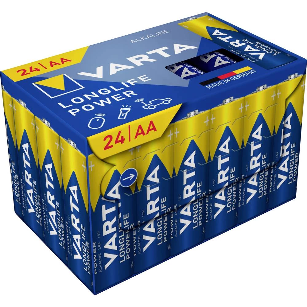 Varta VARTA Longlife Power AA Cube Pack24 mignon (AA) baterija alkalno-manganov 1.5 V 24 St. slika