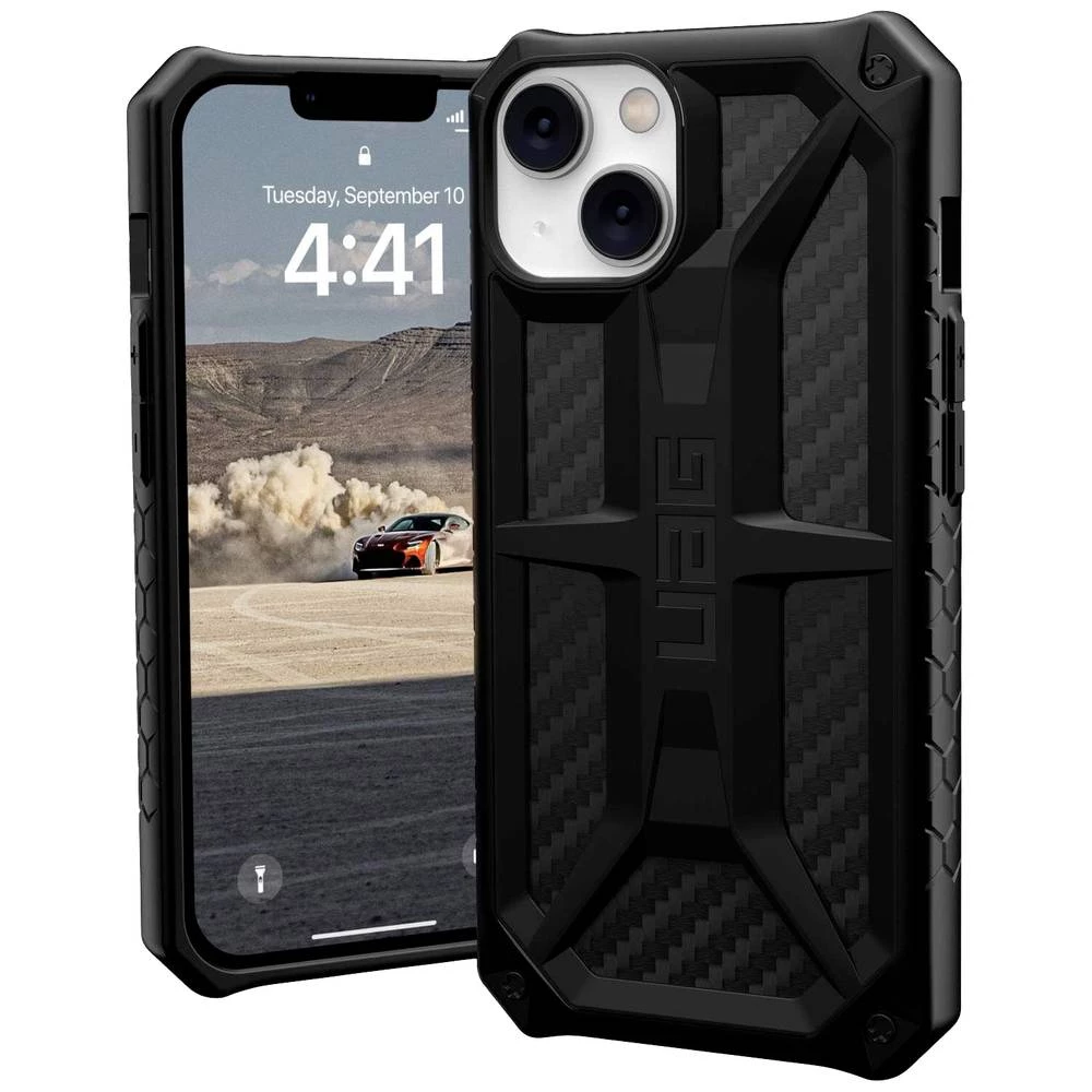 Urban Armor Gear Monarch Pogodno za model mobilnog telefona: iPhone 14, iPhone 13, karbon crna boja Urban Armor Gear Monarch case Apple iPhone 14, iPhone 13 karbon crna boja slika