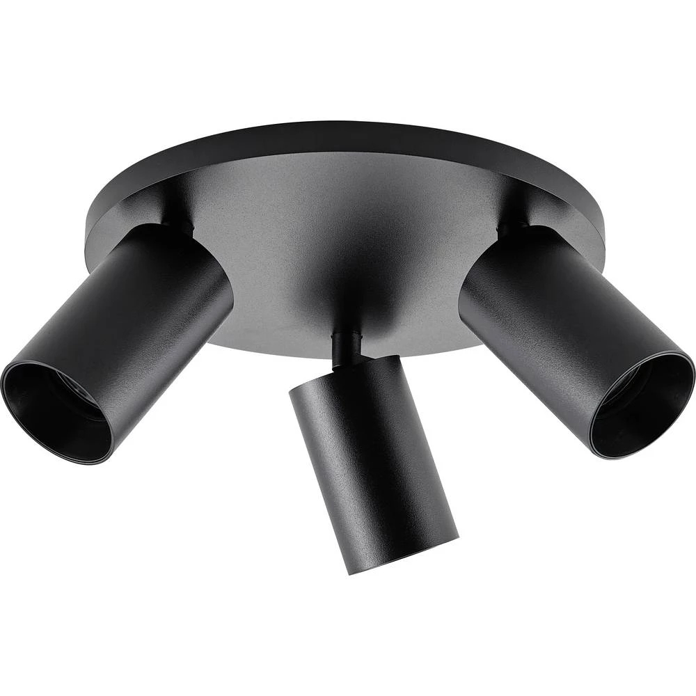 Deko Light 348256 Can Tilt rund, 3x 7,5 W GU10, Schwarz nadgradna stropna svjetiljka GU10 7.5 W crna slika