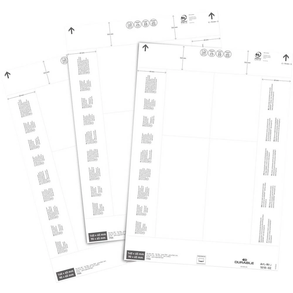list za umetanje (Š x V) 140 mm x 65 mm 80 St. slika