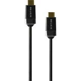 Belkin HDMI Priključni kabel [1x Muški konektor HDMI - 1x Muški konektor HDMI] 1 m Crna