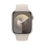 Apple Watch Series 9 GPS 45 mm Starlight aluminijsko kućište sa Starlight sportskim remenčićem - S/M Apple Watch Series 9 GPS 45 mm kućište od aluminija sportska narukvica Starlight s/m