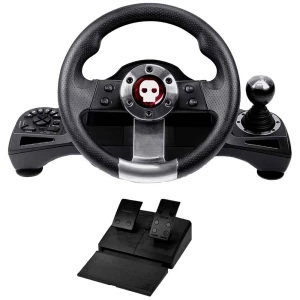 Konix Pro Steering Wheel upravljač  PlayStation 4, Xbox One, Xbox Series S, Xbox Series X, Nintendo Switch crna uklj. ručica mjenjača, uklj. pedale slika